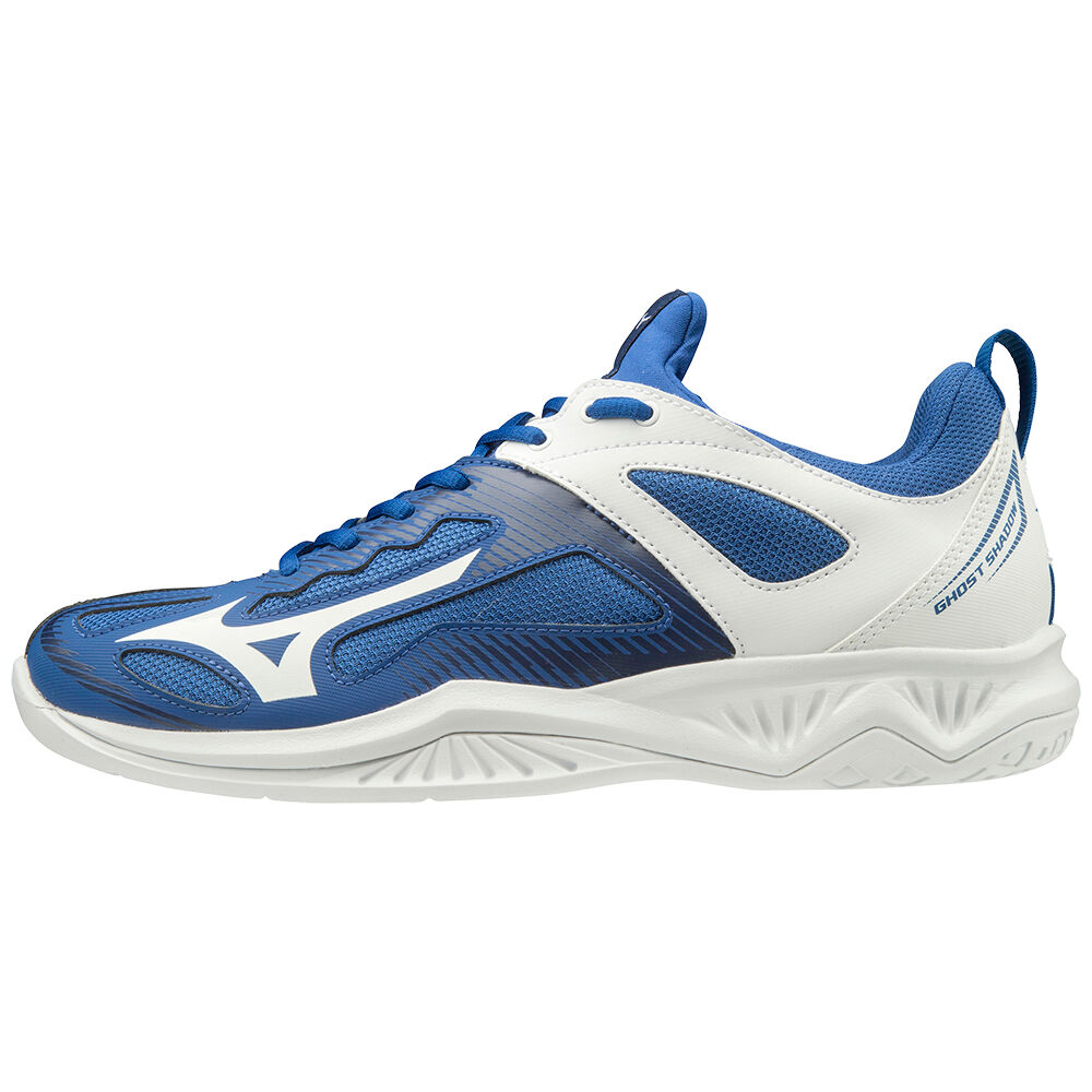 Tenis Handebol Mizuno Ghost Shadow - Homem - Azuis/Branco/Azuis - LPEFM7590